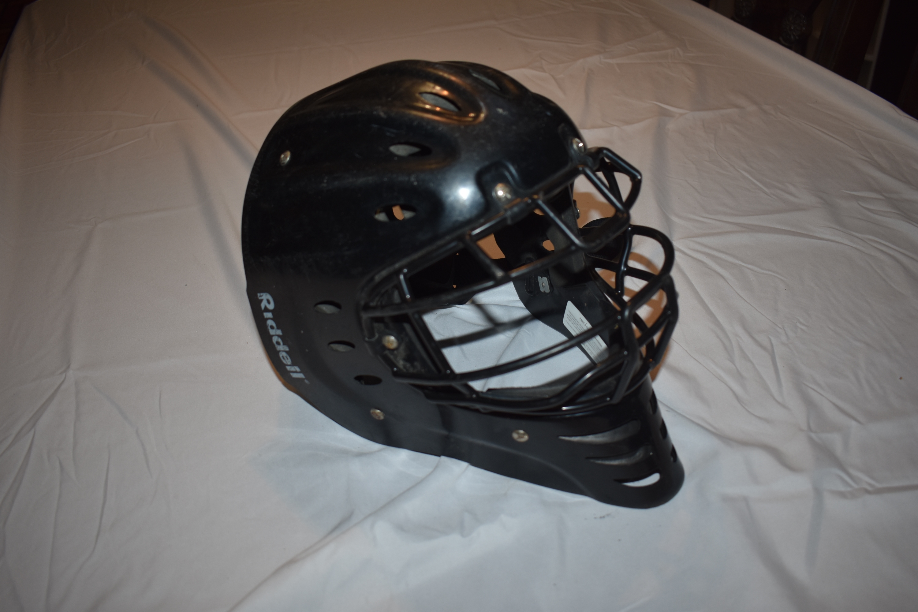 Riddell Baseball Catchers Helmet & Mask CH-HS2, Black, Large