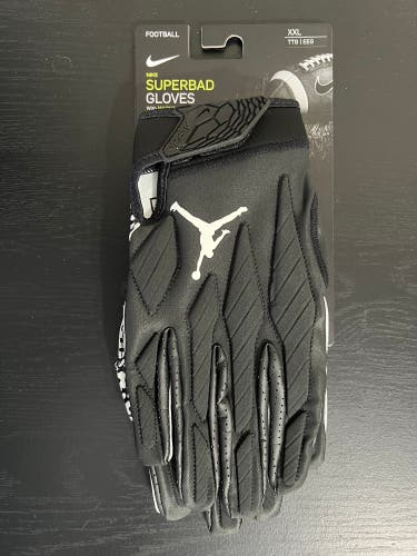 Nike Jordan Superbad 5.0 Padded Magnigrip Football Gloves Size XXL CJ9850-091