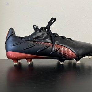 Puma King Platinum 21 FG AG Black Neon Citrus Soccer Cleats Size 10 106478-04