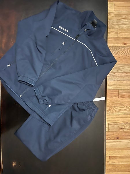 Bauer Youth Size Medium Navy Blue Warm Up Jacket & Pants