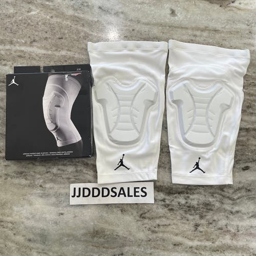 Nike Air Jordan Padded Knee Basketball Sleeve Pair New In Box Adult Unisex S/M  New