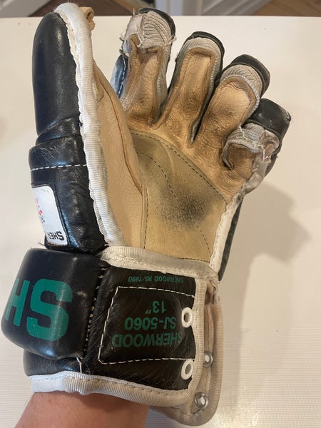 Vintage Sher-Wood Hockey Gloves