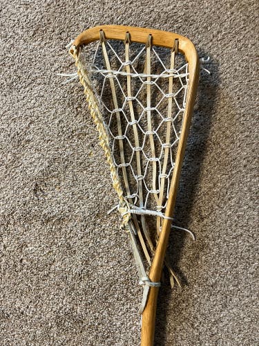 Traditional wood lacrosse stick