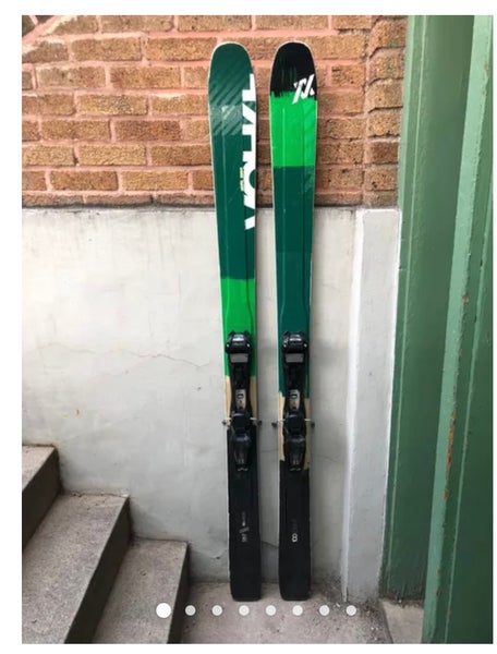 Used Men's Volkl 172 cm 100Eight Skis With Bindings | SidelineSwap