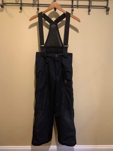 Boys Spyder Full Zip Ski Pants Black Size 16