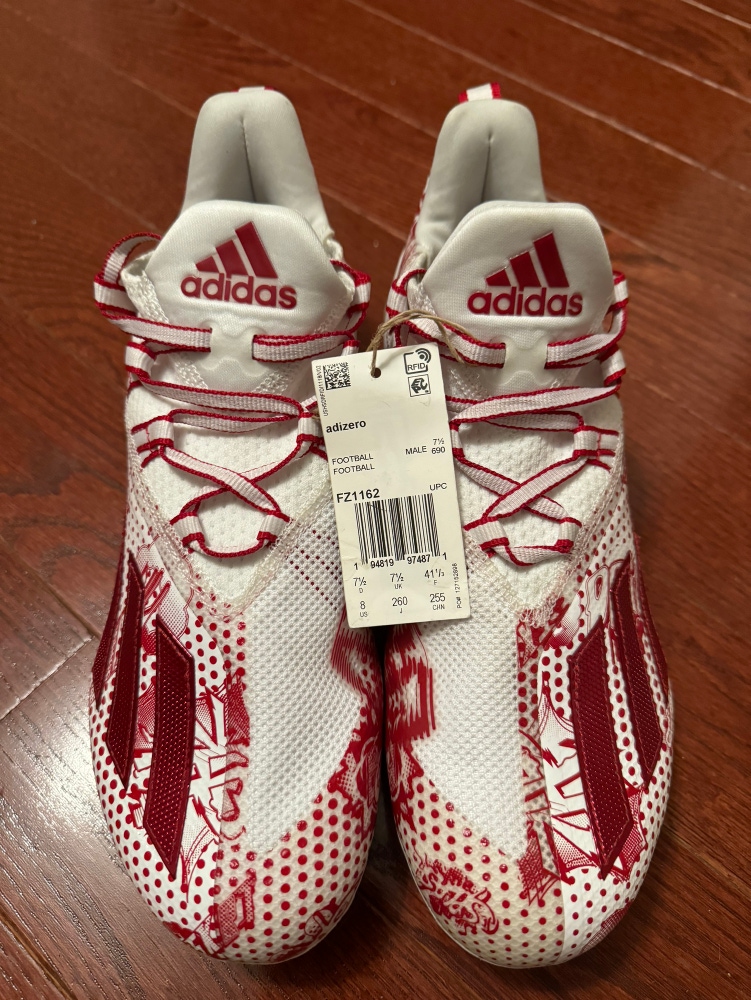 Adidas Adizero Football/Lacrosse Cleats (Red/White)