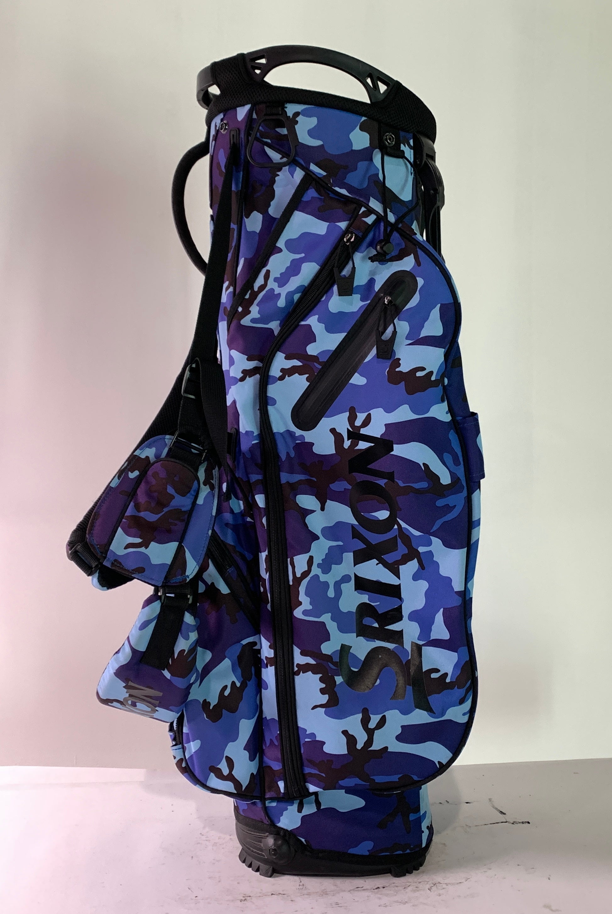 Srixon Srixon Z Camo Stand Bag Blue Black 4-Way Divide Dual Strap