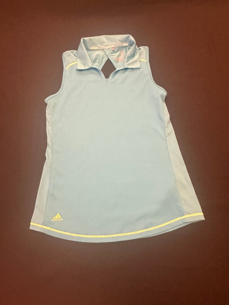 Adidas women’s light blue sleeveless athletic top. Size medium.