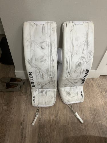 Used Large Bauer MACH Goalie Leg Pads