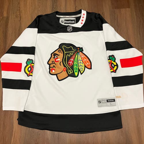 Chicago Blackhawks 2016 Stadium Series Blank Reebok NHL Hockey Jersey Size L