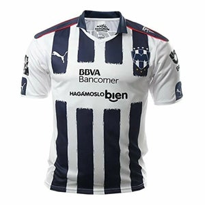 Puma Youth Unisex Monterrey Home 750873 Size Large White Navy Jersey NWT $70