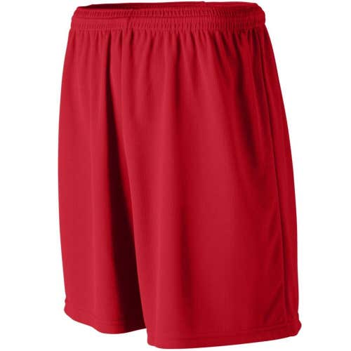 Augusta Sportswear Youth Moisture Management Size Small Red Athletic Shorts New