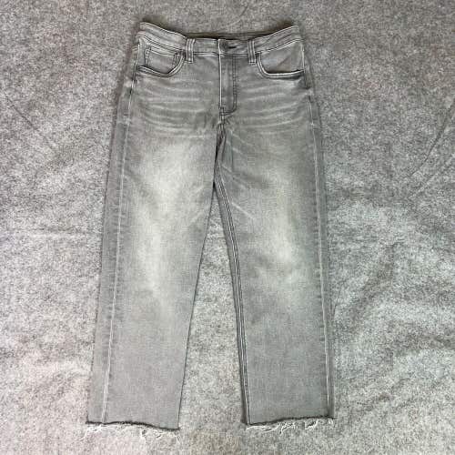 Kut from the Kloth Womens Jeans 6 Gray Straight Pant Denim Pant High Rise Light