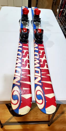 Used Salomon 130 cm Crossmax T Skis With Bindings 4.5.