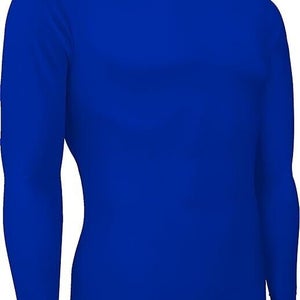 GameGear Youth Unisex Compression CT501Y Size L Royal Blue Long Sleeve Shirt NWT