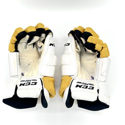 Used Pro Stock CCM HGTKPP Gloves - Vegas Golden Knights