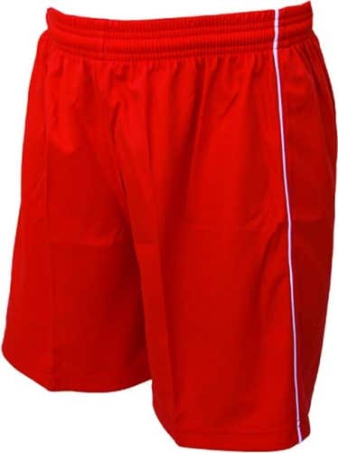 Vizari Adult Mens Dynamo 20036 Size Large Red White Athletic Soccer Shorts NWT