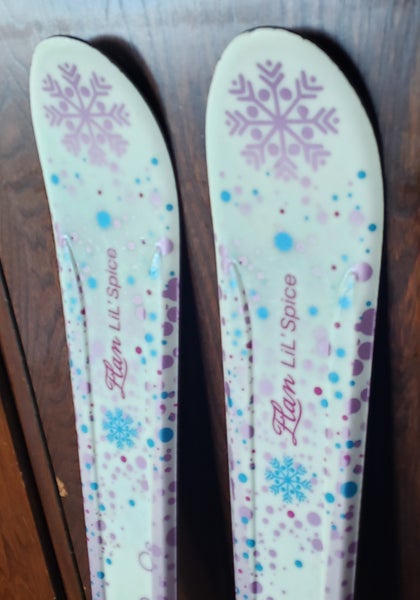 130cm Jr./Kids Skis GIRLS ELAN LIL SPICE with Jr. ELAN EL 7.5 Bindings *USED* CLEAN