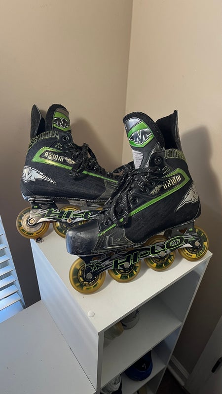 Mission Axiom T6 Size 10.5D Inline Roller Hockey Skates