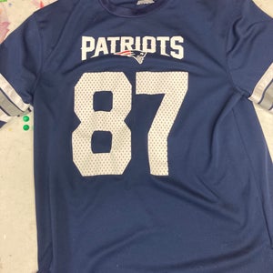 Blue Used Large New England Patriots Gronk Men's Jersey