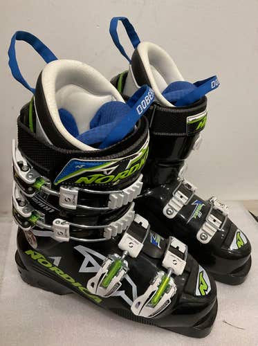 Used Kid's Nordica Dobermann Team 80 Ski Boots Soft Flex Size US 5 - UK 4 (SY1523)