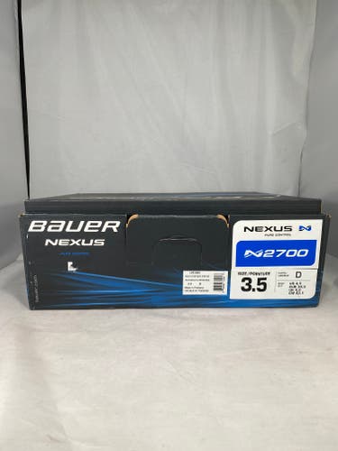 New Junior Bauer Nexus N2700 Hockey Skates Regular Width Size 3.5