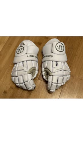 Used Player's Warrior Medium Burn Lacrosse Gloves