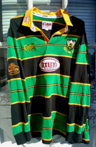 1998-2000 XXL Northampton Tetleys Final Rugby Union Home Shirt 52/54 Adult