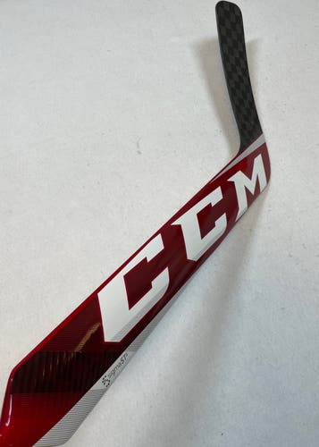 NEW CCM EFlex 5 Pro Lite Custom Goal Stick 25", Regular Hand, Red/White