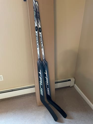 2 Pack Used True Hzrdus 7x Goalie Sticks 27” Paddle