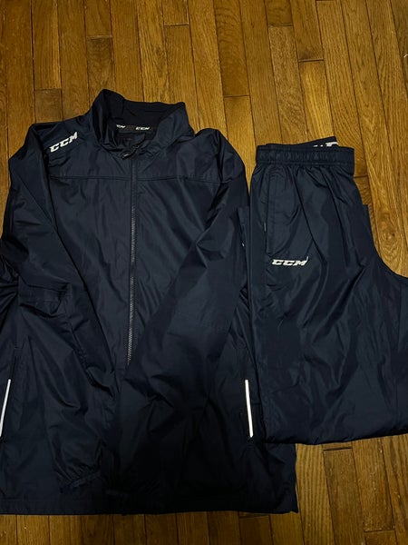 Navy Blue Men's CCM Warm Jacket And Pants