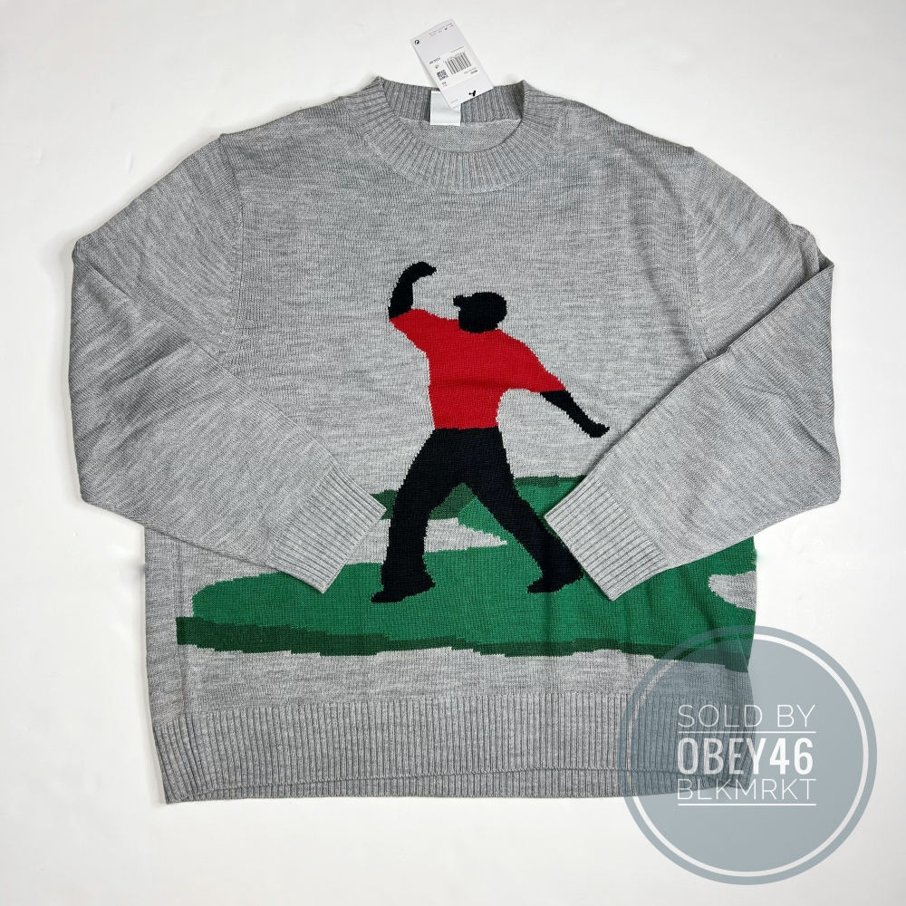 Nike Golf Tiger Woods Jumper-Knit Golf Crew Neck Sweater 2XL