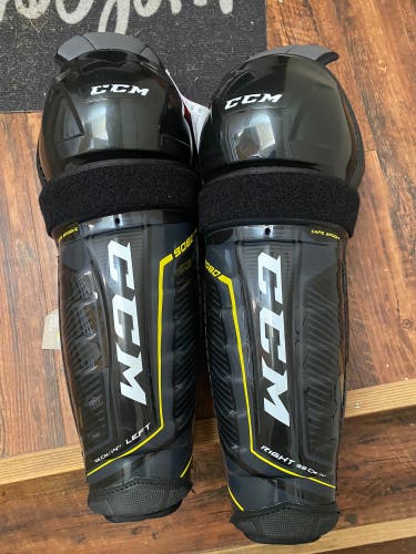 New CCM 14" Tacks Shin Pads