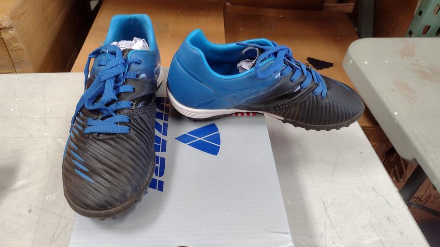 Vizari Kids Liga TF Turf | Indoor Outdoor |Soccer Shoes | Blue/Black Size J-4.5 | VZSE93358J-4.5