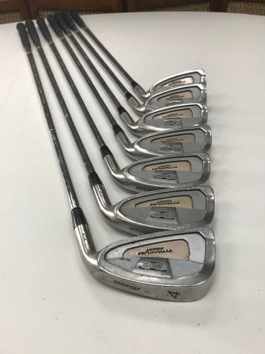 Men's Used Mizuno Right Handed T Zoid T3 Oversize Iron Set Stiff Flex Steel Shaft