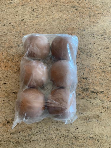 New Brine 6 Pack Lacrosse Ball