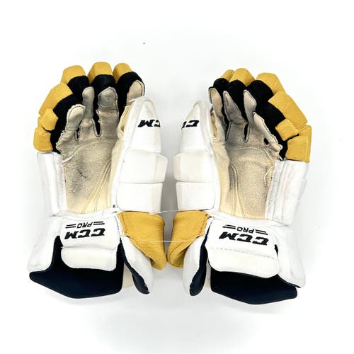 Used Pro Stock CCM HGTK Gloves - Sven Baertschi (NHL)