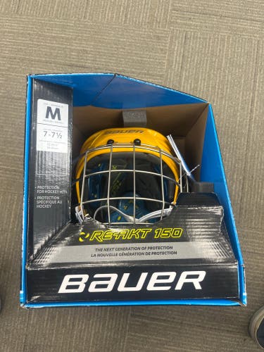 Bauer Re-AKT 150 helmet Combo Gold