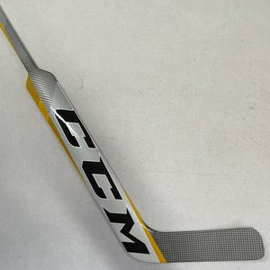 NEW CCM EFlex 5 Pro Custom Goal Stick 24", Regular Hand, White/Gold/Navy