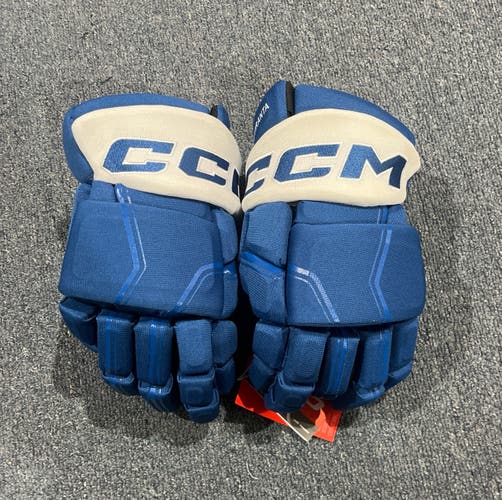 New Blue Colorado Avalanche CCM HGQLPP Pro Stock Gloves Kiviranta 14”