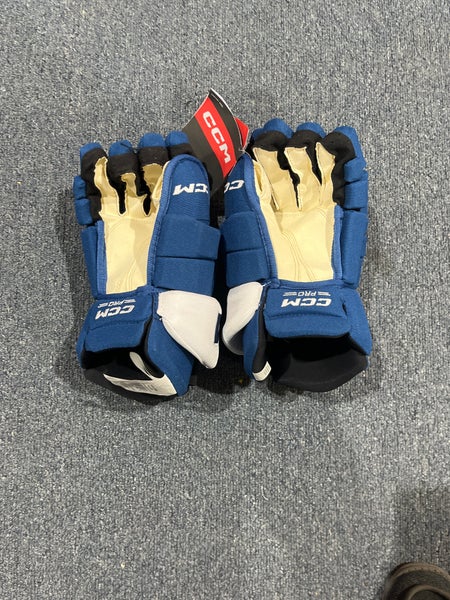 New Blue Colorado Avalanche CCM HGTK Pro Stock Gloves Eller 14”