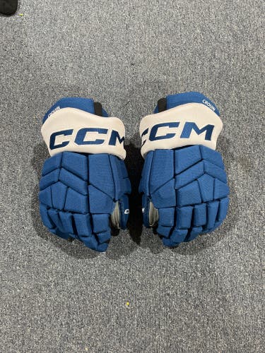 New Blue Colorado Avalanche CCM HGTK Pro Stock Gloves Crouin (Drouin misprint) 13”