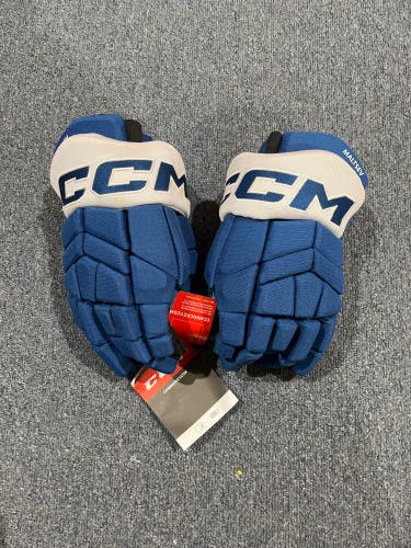 New Blue Colorado Avalanche CCM HGTKXP Pro Stock Gloves Maltsev 14” (Stained)