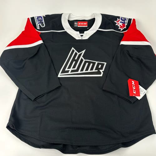 Brand New CCM Black and Red QMJHL Blank Game Jersey LCH - Size 54