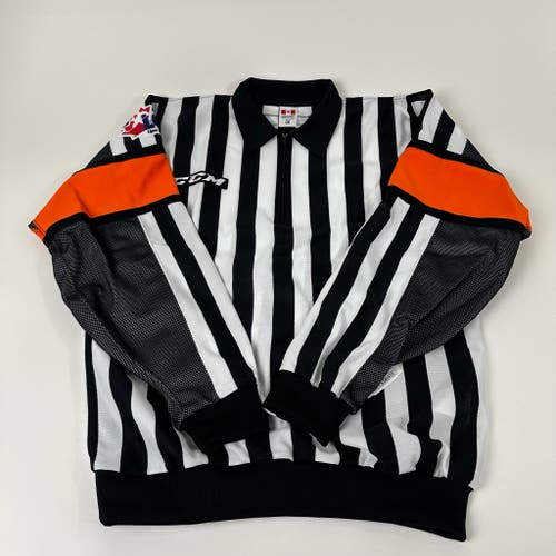 Brand New Pro Hockey Ref Jersey with Arm Band - Multiple Sizes Available
