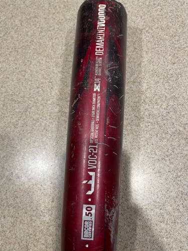 Used BBCOR Certified 2021 DeMarini Alloy Voodoo Bat (-3) 28 oz 31"