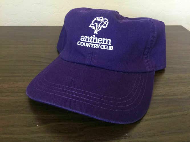 Anthem Golf & Country Club ANTHEM, ARIZONA Purple Adjustable Strap Golf Cap Hat!