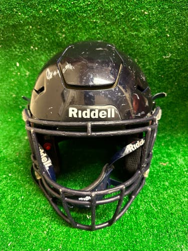 Adult Large - Riddell Speedflex w/ Insite Technology Football Helmet - Dark Navy Blue
