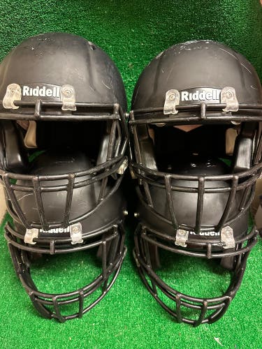 4 Helmet Lot - Adult Medium - Riddell Speed Helmet - Matte Black