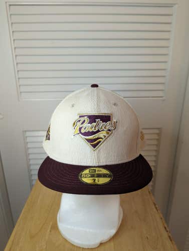 NWS San Diego Padres New Era 59fifty Courdory 7 5/8 MLB